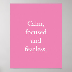 Poster av minimal inspirationsoffert för rosa