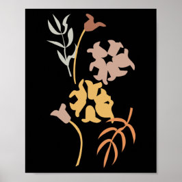 Poster av minimalisttema för blommigt