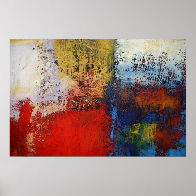 Poster av modern Abstrakt Painting Art Print (Framsidan)