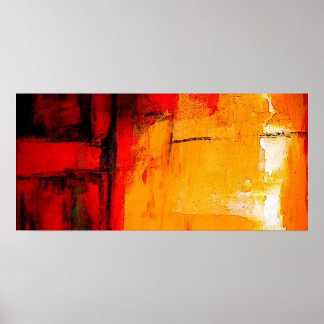 Poster av modern Abstrakt Painting Art Skriv ut (Framsidan)