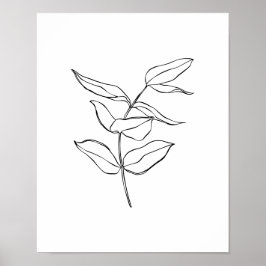 Poster av modern enkel växtledskonst