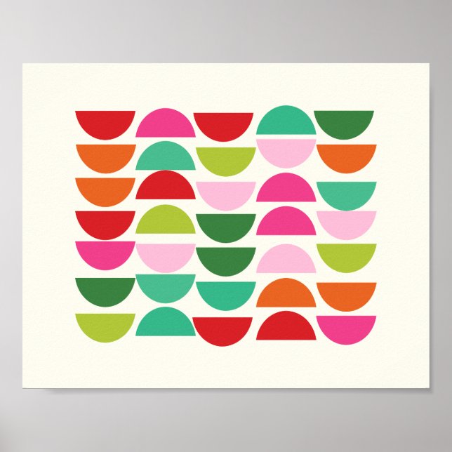 Poster av modern Geometric Shapes Wall Art (Framsidan)