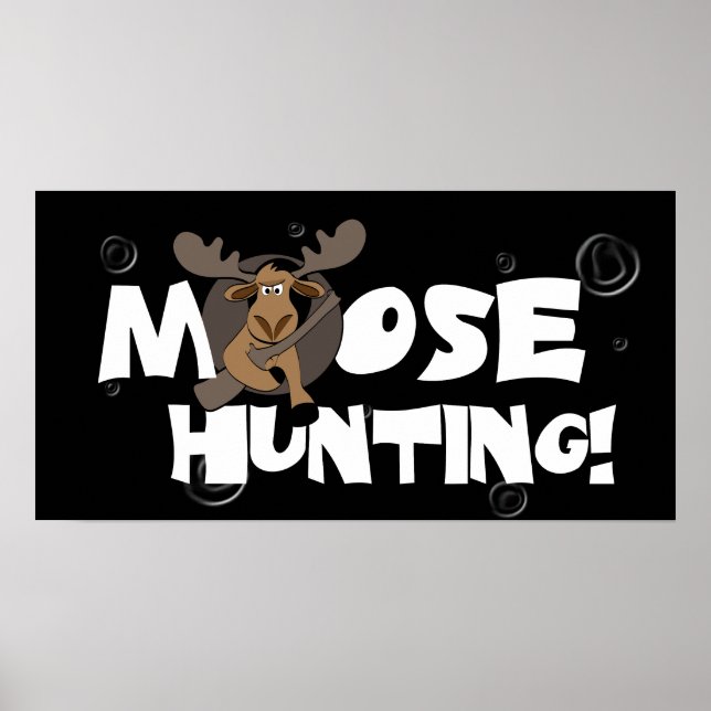 Poster av moose Hunting (Framsidan)