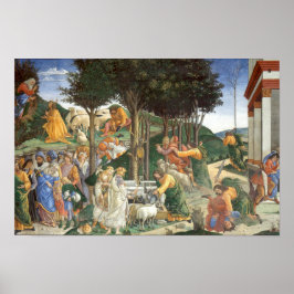 Poster av Moses från Botticelli