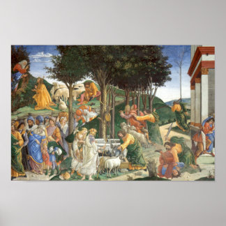 Poster av Moses från Botticelli