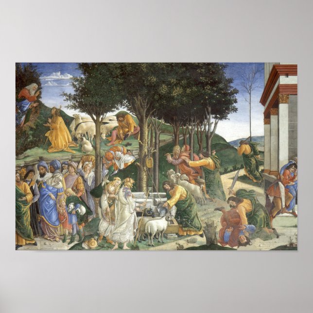 Poster av Moses från Botticelli (Framsidan)