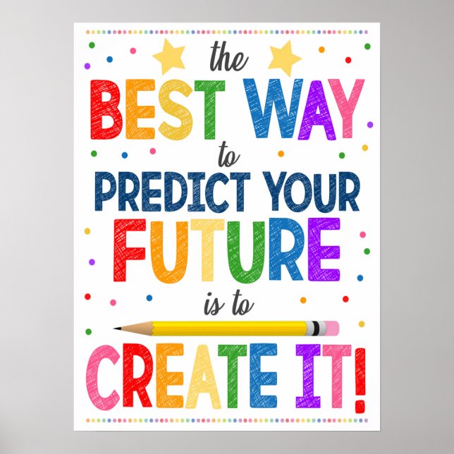 Poster av Motivational Rainbow Classroom (Framsidan)