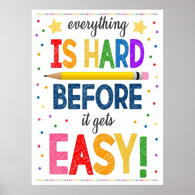Poster av Motivational Rainbow Classroom (Framsidan)
