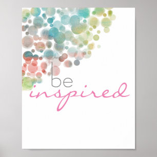 poster av motiveringstecken för söt ska inspireras