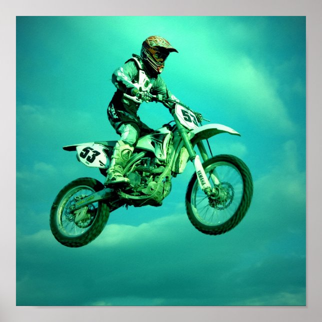 Poster av motocross (Framsidan)