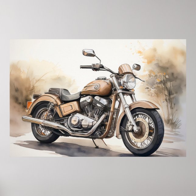 Poster av motorcykel (Framsidan)