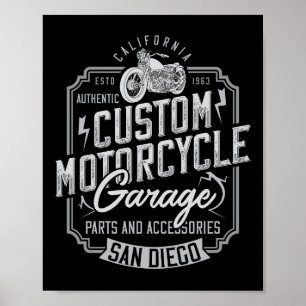 Poster av motorcykel