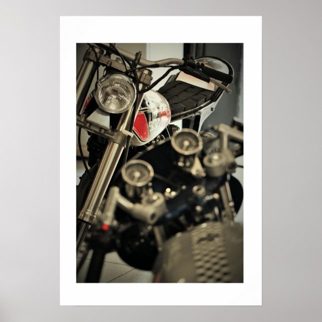 Poster av motorcykel Yahama Triumph Photo (Framsidan)