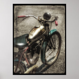 Poster av motordrivet cykellager för vintage