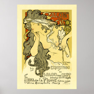 Poster av Mucha: Salon des Cent