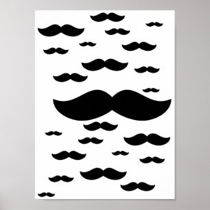 Poster av mustasch