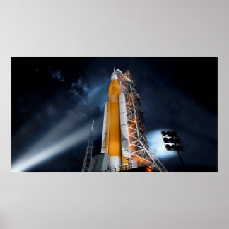 Poster av NASA:s Space Launch System