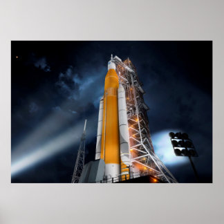 Poster av NASA:s Space Launch System