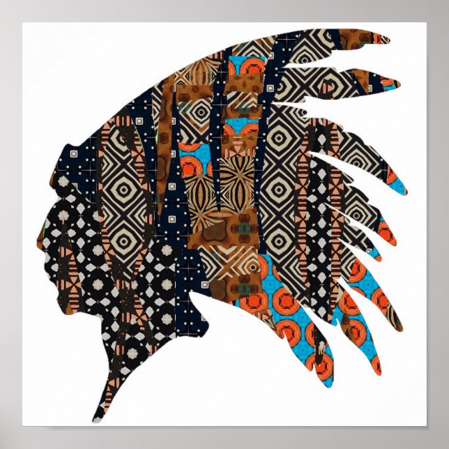 Poster av Native American Chief (Framsidan)
