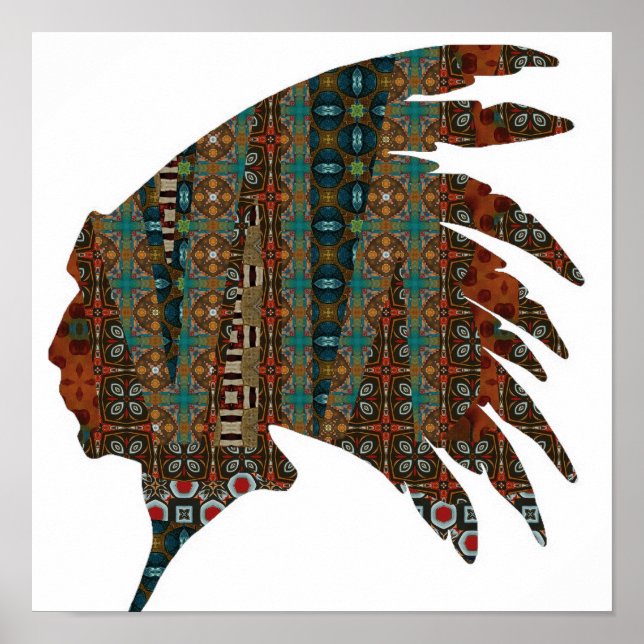 Poster av Native American Chief (Framsidan)