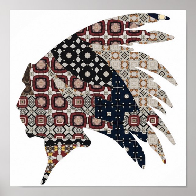 Poster av Native American Chief (Framsidan)