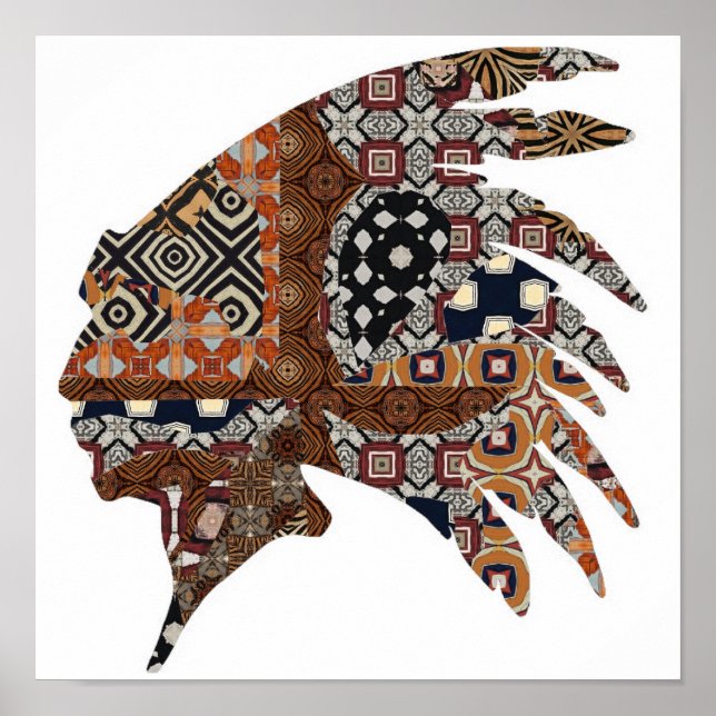 Poster av Native American Chief (Framsidan)