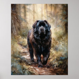 Poster av Newfoundland Hund Art-utskrift