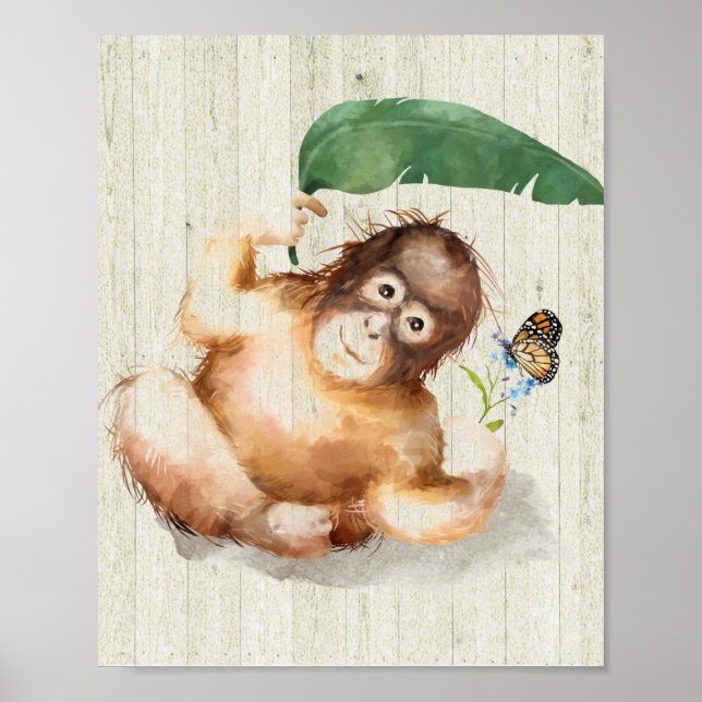 Poster av Nursery Room Monkey (Framsidan)