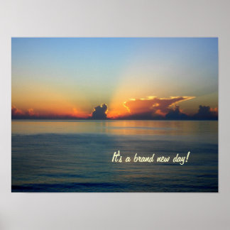 Poster av ny dag för varumärke