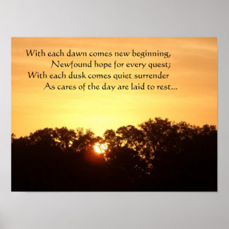 Poster av nya begynnelsens Gyllene gryning