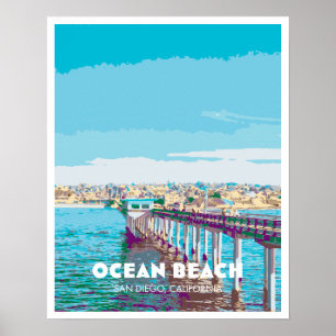 Poster av Ocean Beach