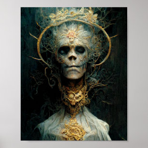 Poster av odöda Skapa Mörk av gotisk fantasy Art