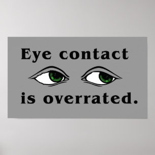 Poster av öga-kontakt