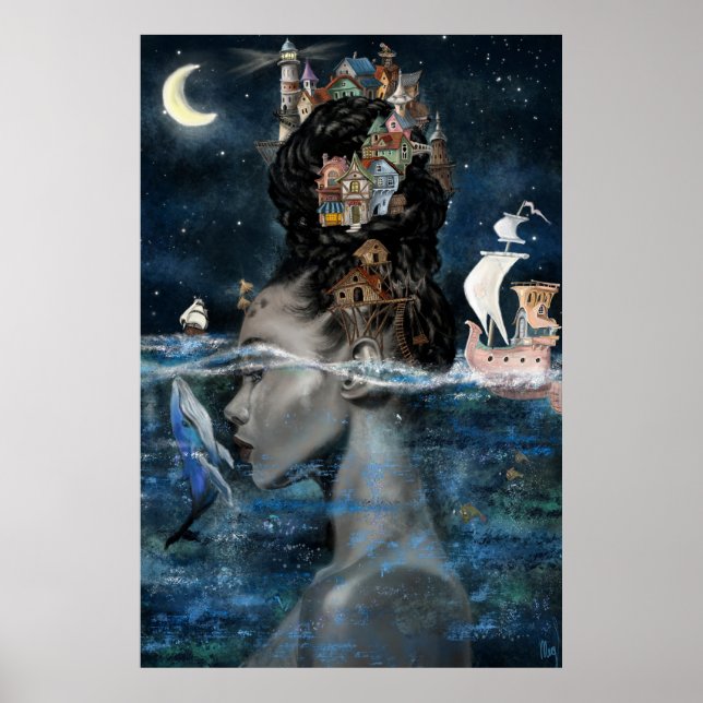 Poster av ön Woman (Framsidan)