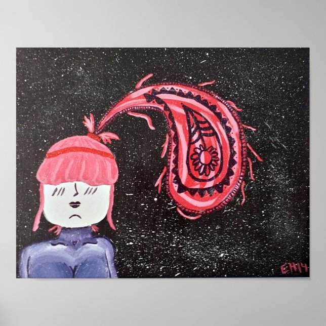 poster av "Paisley Perfekt" 11x14 Art (Framsidan)