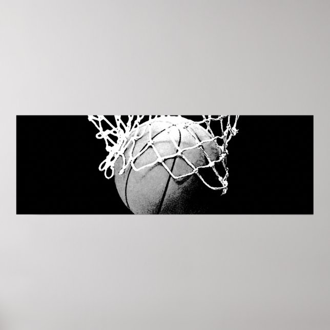 Poster av panoramabasketball Closeup (Framsidan)
