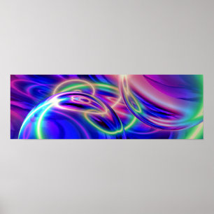 Poster av panoramatisk Abstrakt Digital Art