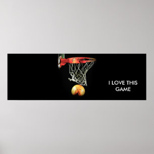 Poster av panoramisk basket för Snyggt