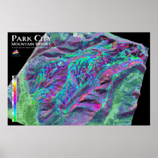 Poster av Park City 3dSkiMaps