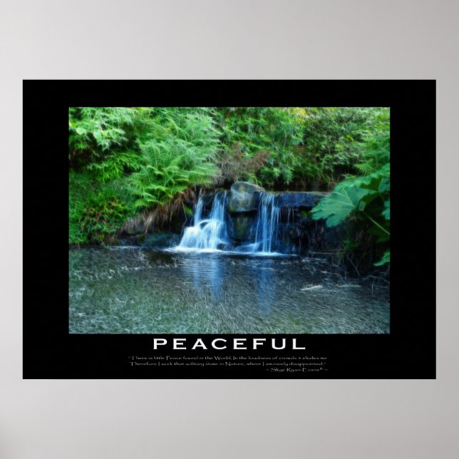 POSTER av PEACEFUL Motivation Forest Stream (Framsidan)