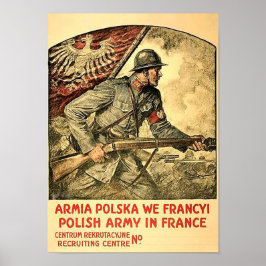 Poster av polsk propaganda under WW1