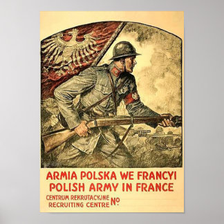Poster av polsk propaganda under WW1