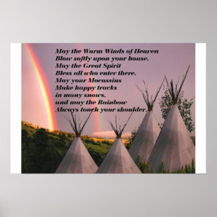 Poster av portfölj eller liten Cherokee Bluting Pr