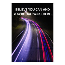 Poster av positiv Mindset Motivering Quote