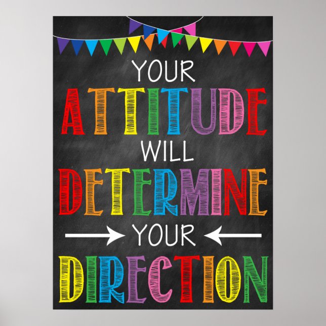 Poster av Positive Attitude Classroom (Framsidan)