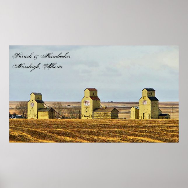 Poster av Prairie Sentinels Mossleigh Alberta (Framsidan)