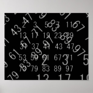Poster av premiärnummer, matematiskt vetenskapligt