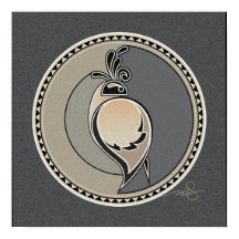 Poster av Quail grått-bakgrund