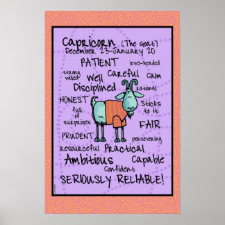 poster av radmoln för capricorn