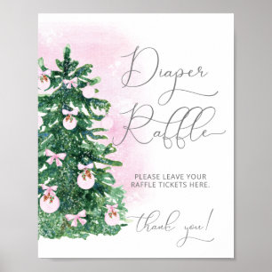 poster av raffel från rosa vinter